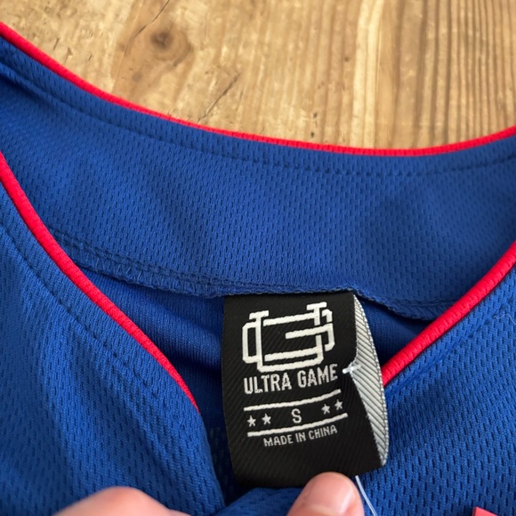 NWT Ultra Game Philadelphia 76ers Sixers Baseball NBA Basketball Jersey - Picture 6 of 10